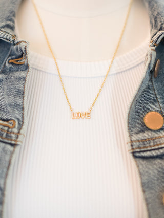 All You Need is LOVE Necklace - Gold