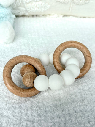 Baby Teether - White