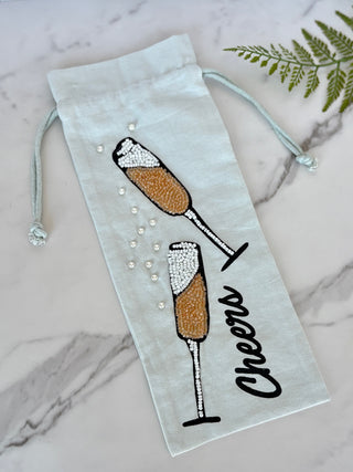 Beaded Wine Bag