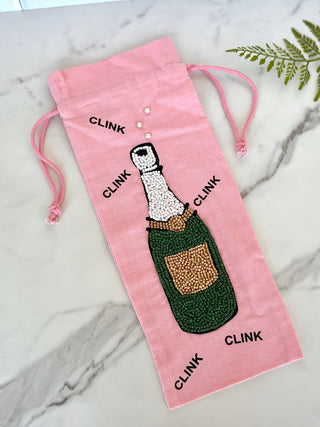 Beaded Wine Bag