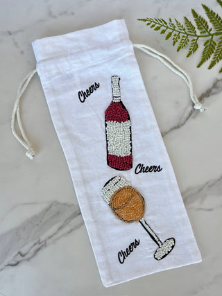 Beaded Wine Bag