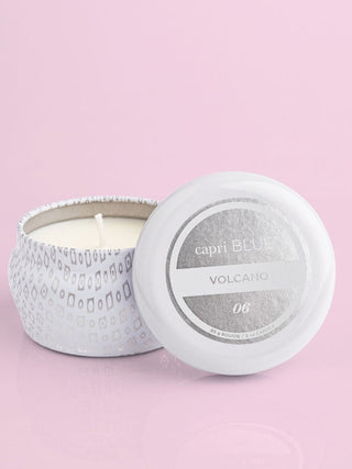 Capri Blue Volcano Candle White Mini Tin - 3oz