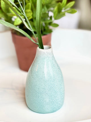 Verdant Ceramic 5 Inch Vase - Robins Egg Green