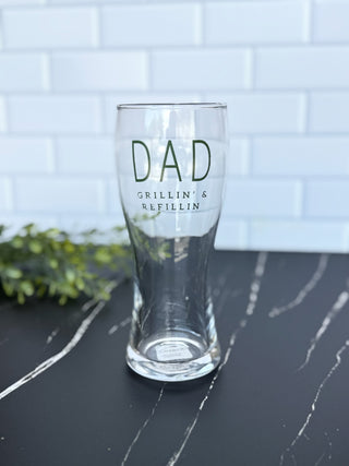 Dad Grillin Glass and Towel Set
