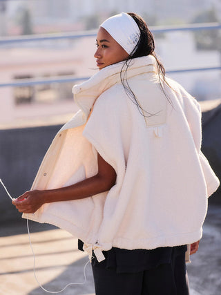 Free People Scout it Out Fleece Vest - Birch Tree