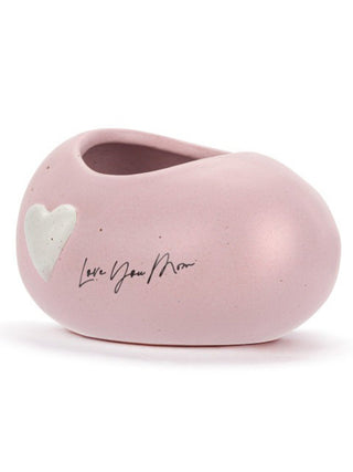 Love You Mom Small Planter - Pink