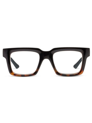 black tortoise reading glasses with a vintage chunky frame
