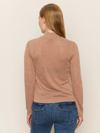 Sanctuary Draped Mock Neck Shirt