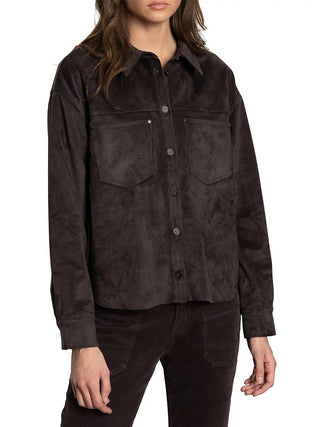 Sanctuary Ivy Suede Shirt - Semi Sweet