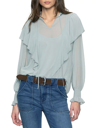 Sanctuary Yours to Keep Blouse - Sky Gray