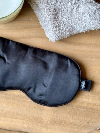 Satin Sleep Mask - Black