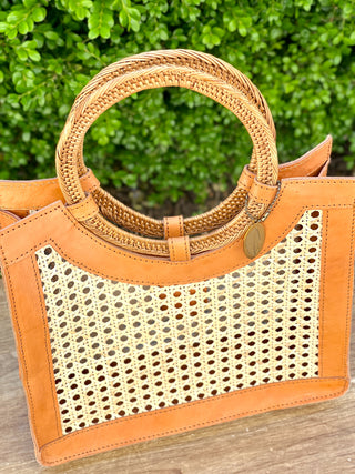 Wild Weave Cane Handbag