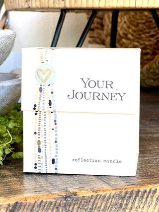 honor lessons and memories with this gold your journey candle perfect for a grad gift
