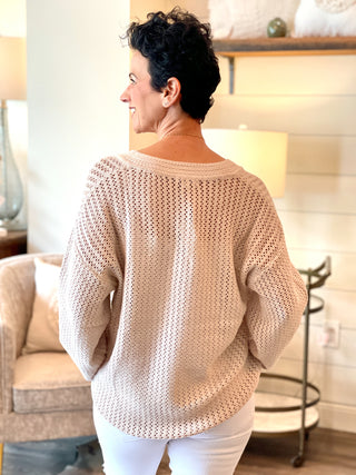 Z Supply Kiami Crochet Sweater - Natural