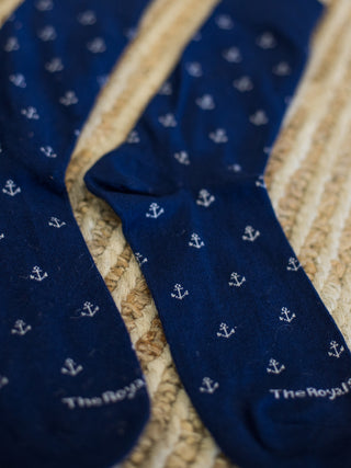 Anchor Socks - Navy