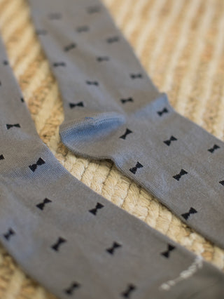 Bowtie Socks - Gray