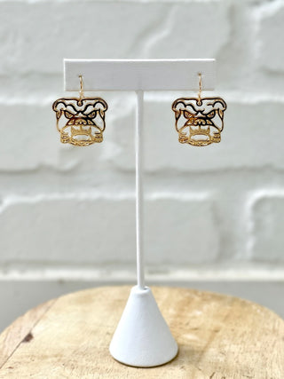 Bulldogs Become You Earring - Gold