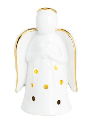 a light up praying angel sitter decoration