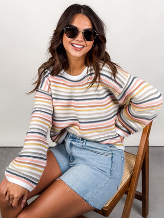 Abigail Stripe Sweater - Multi