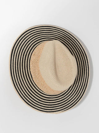 Armida Straw Hat - Black/Natural
