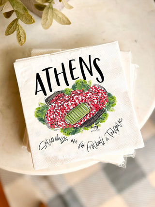 Athens GA Tailgate Napkins