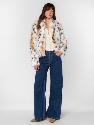 Avril Fur Coat - Snow Leopard