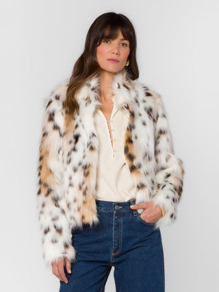 Avril Fur Coat - Snow Leopard