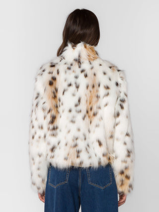 Avril Fur Coat - Snow Leopard