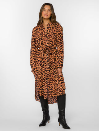 Azula Wild Leopard Dress - Brown/Black