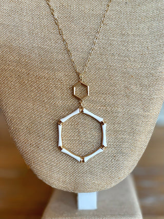 Bamboo Bliss Necklace - Ash White