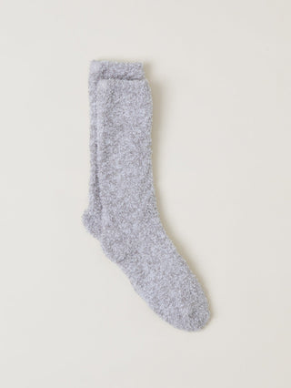 Barefoot Dreams CozyChic Heathered Women's Socks - Oyster White