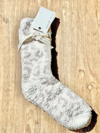 Barefoot Dreams In The Wild Socks - Cream Stone