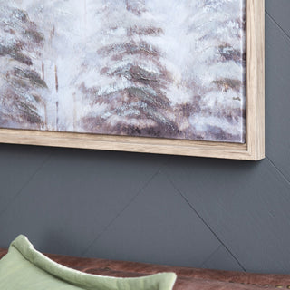 Becker – Winter Trees Canvas Art with Wood Frame