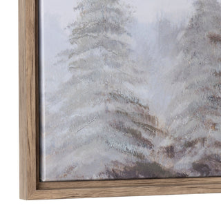 Becker – Winter Trees Canvas Art with Wood Frame