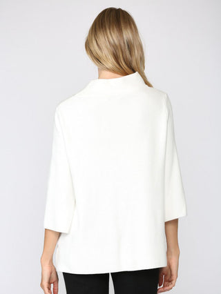 Bell Bliss Mock Neck Sweater - Cream