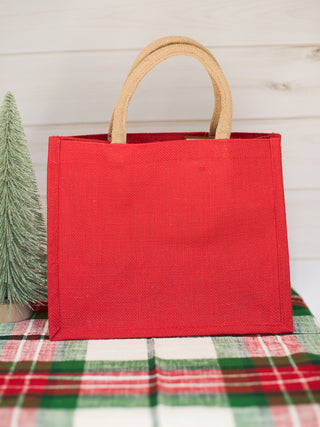 Bernville Tree Christmas Gift Tote - Red