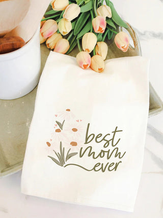 Best Mom Daisies Towel