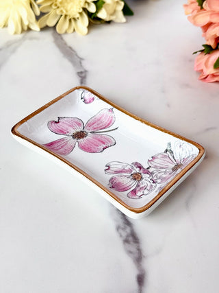 Blush Petal Jewelry Dish - Pink