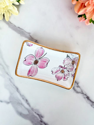 Blush Petal Jewelry Dish - Pink