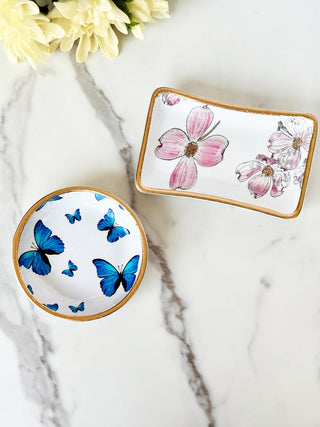 Blush Petal Jewelry Dish - Pink