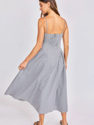 Boardwalk Midi Dress - Black/White