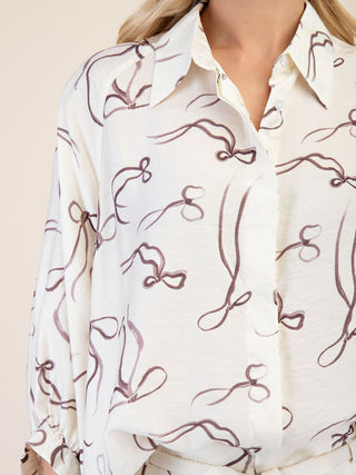 Bow Behavior Shirt - White