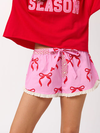 Bow Boxer Short - Pink