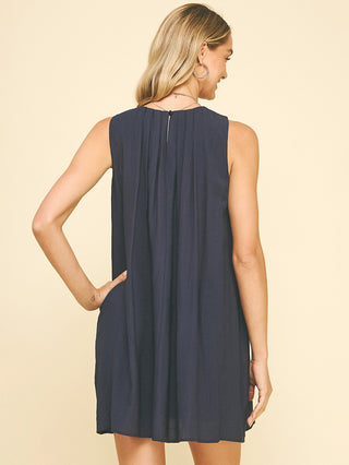 Breezy Belle Mini Dress - Navy