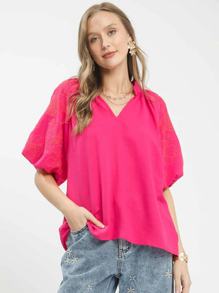 Bubbly Bliss Top - Fuchsia