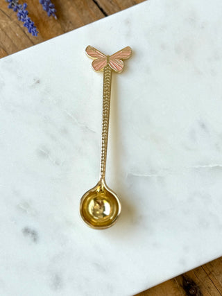 Butterfly Gold Metal Spoons