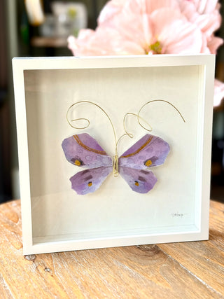 Butterfly Shadow Box Wall Art - 10"