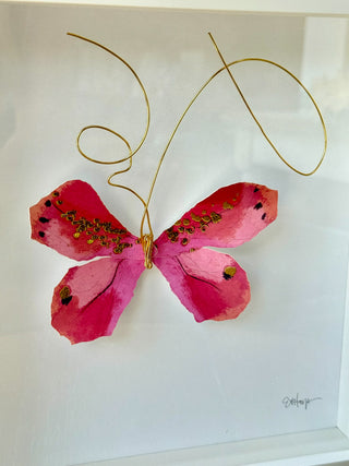 Butterfly Shadow Box Wall Art - 10"