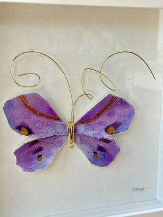 Butterfly Shadow Box Wall Art - 10"