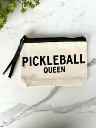 pickleball zip pouch with black lining